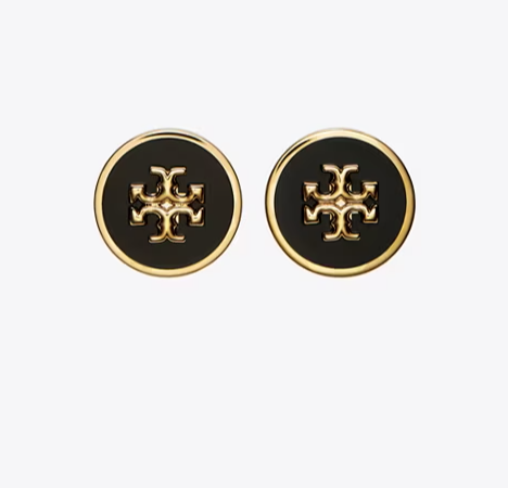 Enamel Circle Stud